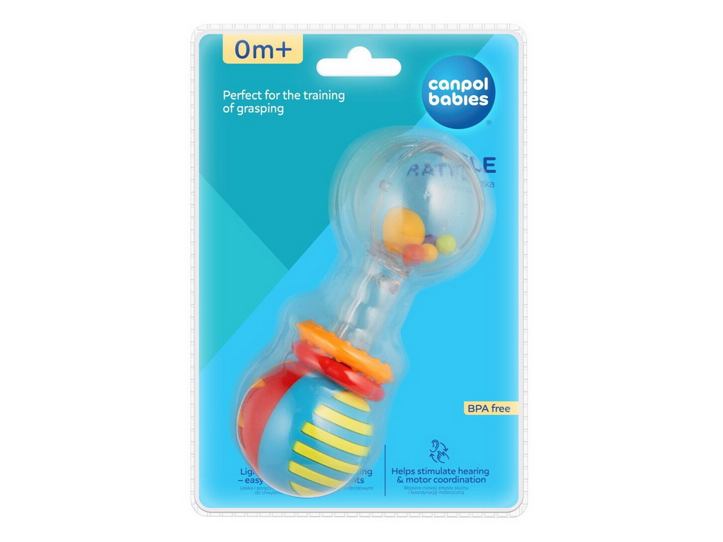 Канпол ПРОДУКТЫ ДЛЯ ДЕТЕЙ Канпол Погремушка Радость, красная 4090