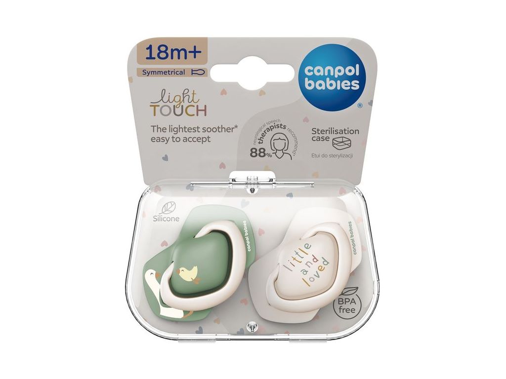 Канпол ԵՐԵԽԱՆԵՐԻ ՀԱՄԱՐ Ծծակ սիլիկոնե սիմետրիկ 18+ամ. Goose 2 հատ 4112