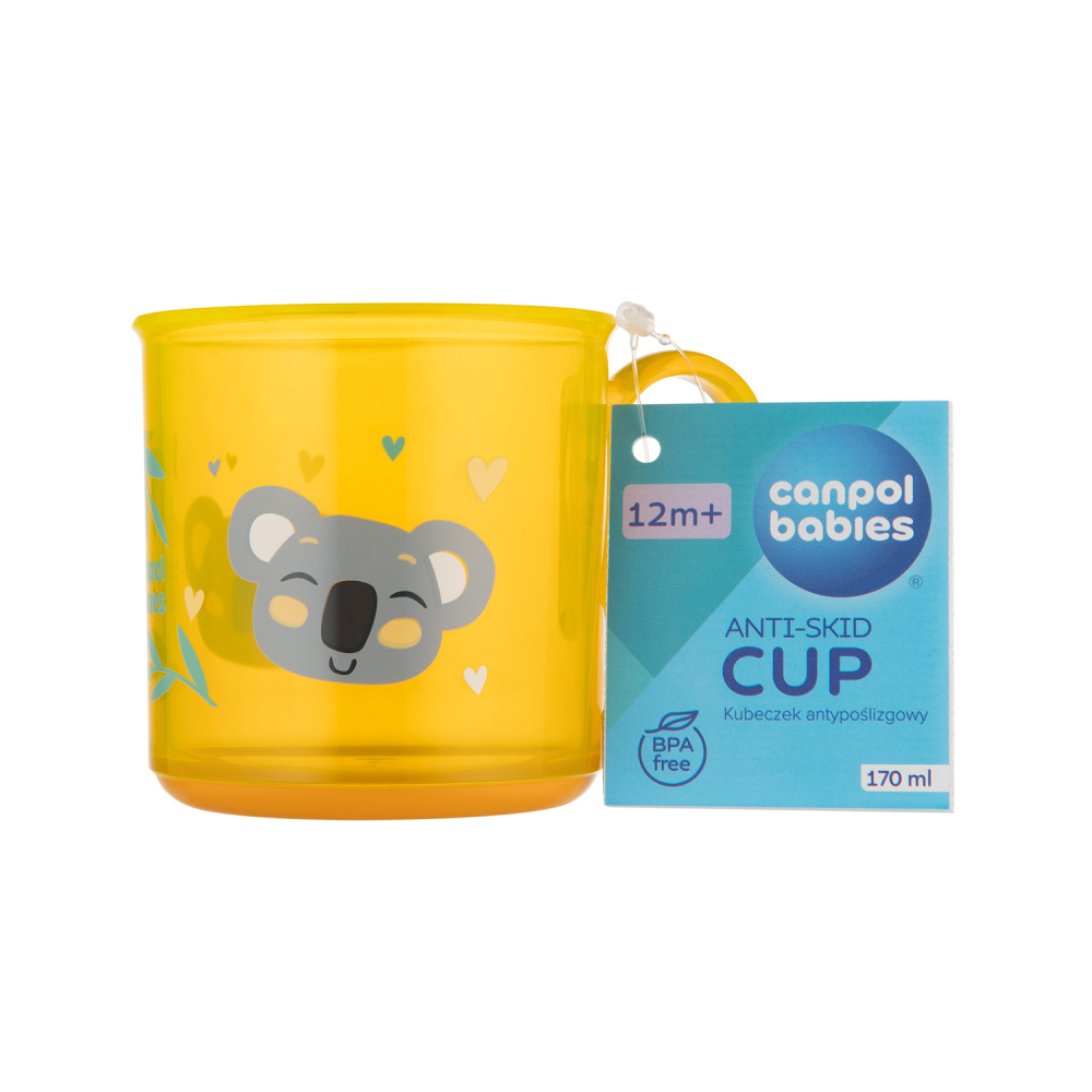 Канпол ԵՐԵԽԱՆԵՐԻ ՀԱՄԱՐ Բաժակ մանկական չսահող հիմքով դեղին 4085