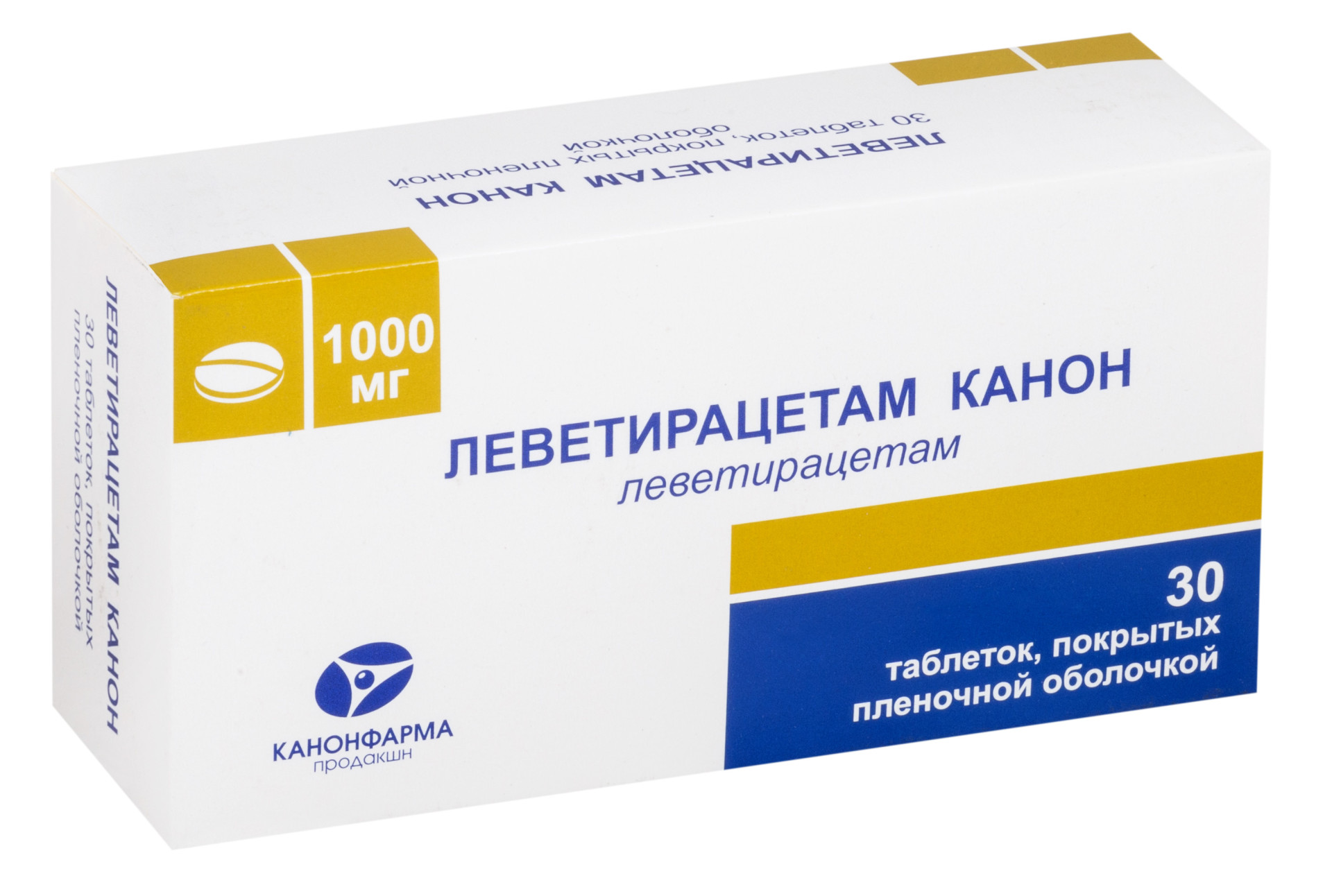 Леветирацетам MEDICINES Levetiracetam-Canon tab. 1000mg x30