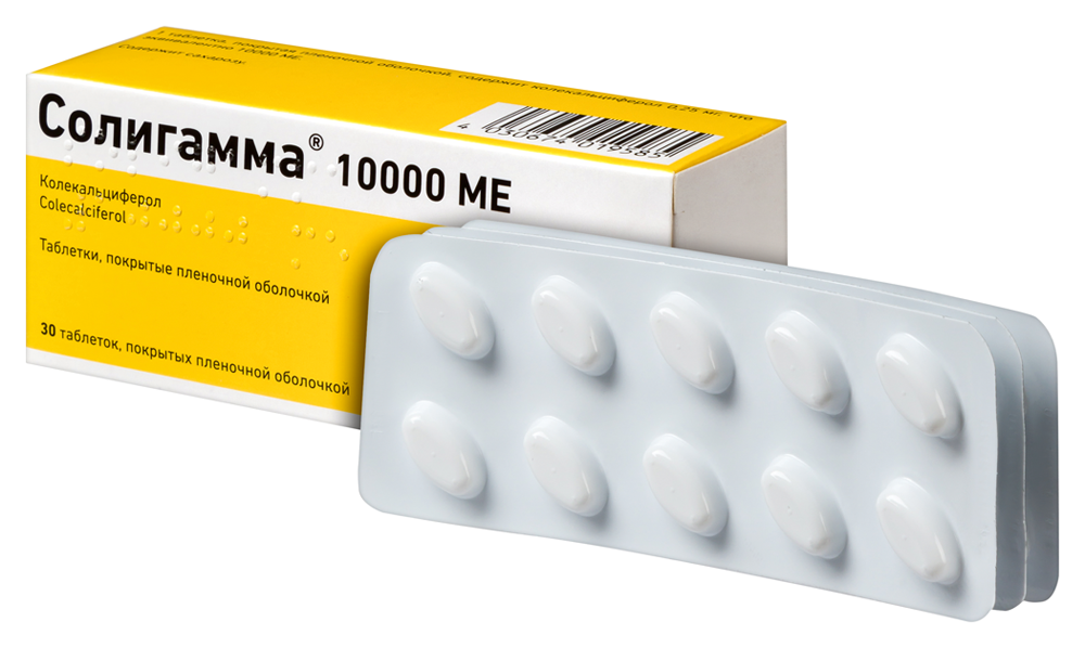 Солигамма MEDICINES Soligamma tablets 10000I.U. x 30