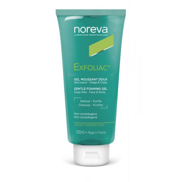 Норева CARE PRODUCTS Noreva Exfoliac gel for gentle face and body 100ml 0360