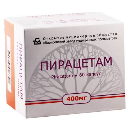 Пирацетам MEDICINES Piracetam capsules 0.4g x 60 Borisov