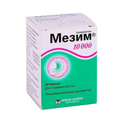 Мезим MEDICINES Mezym Forte capsules 10000IU x 20