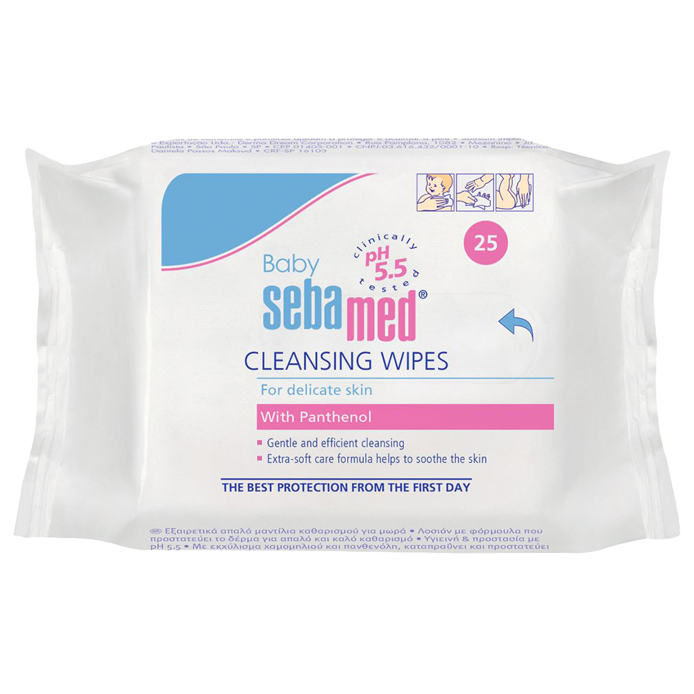 Себамед FOR KIDS Sebamed baby cleansing wipes x 25
