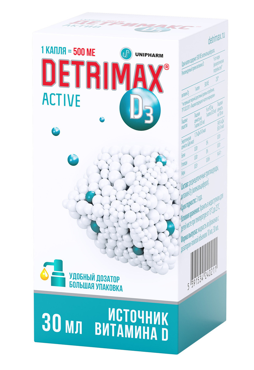 Детримакс MEDICINES Detrimax Active 30ml