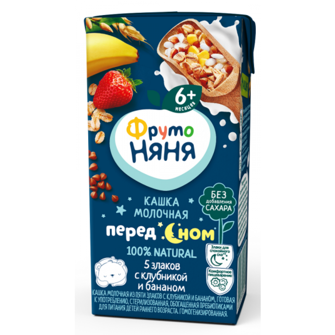 Фруто FOR KIDS Fruto Nyanya milk-cereal porridge for bedtime 6+ months 0.2l
