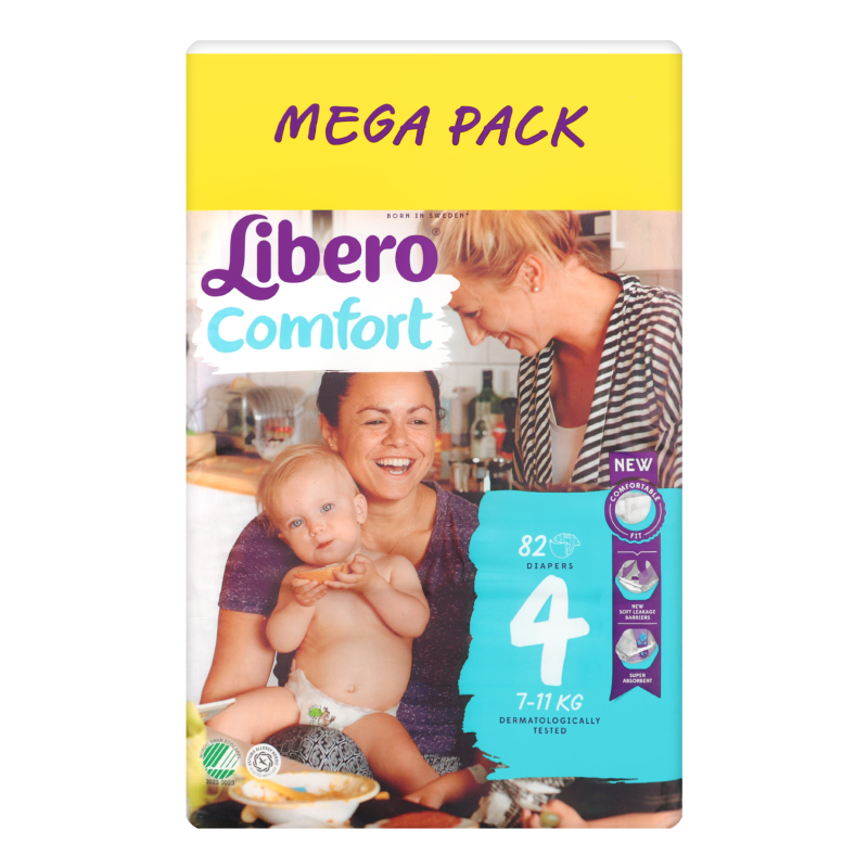 Либеро FOR KIDS Libero diapers #4 Comfort (7-11kg) N82 (8147)