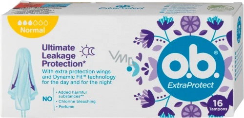 О.Би. CARE PRODUCTS O.b. hygiene tampons extra defence normal N16