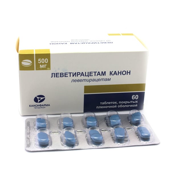 Леветирацетам MEDICINES Levetiracetam-Canon tab. 500mg x60