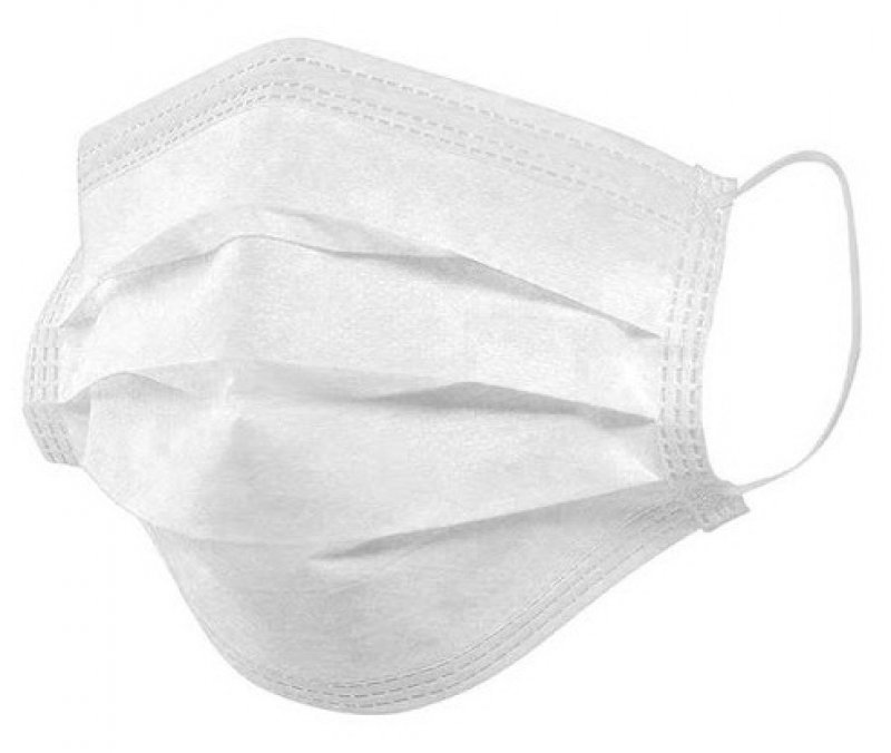 Маска MEDICAL SUPPLIES Mask honey 3-cl with elastic bands white Iran 5082