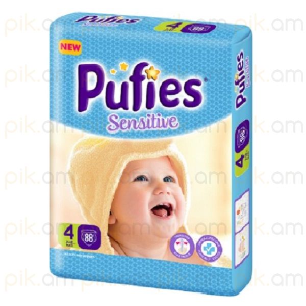 Пуфис FOR KIDS Maxi puff diapers #4 (9-14kg) Sensit N88