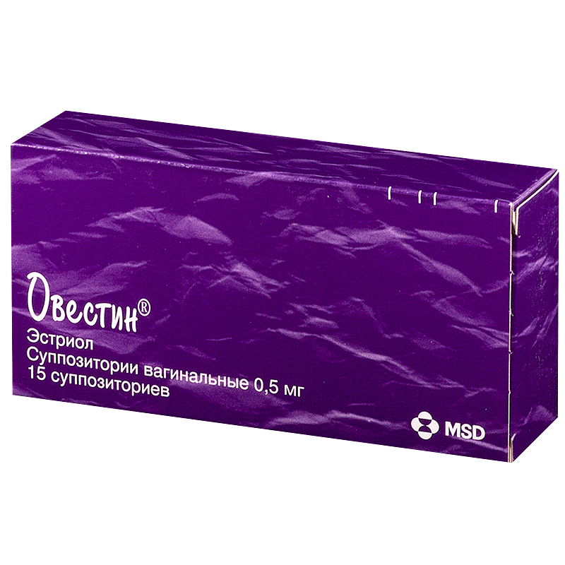 Овестин MEDICINES Ovestin vaginal suppositories 0.5mg x 15