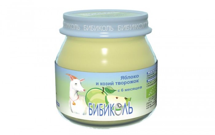 Бибиколь FOR KIDS Bibicall puree apple with goat milk from 6 months 80g