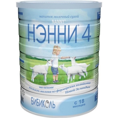 Нэнни FOR KIDS Nanny 4 milk formula based on natural goat milk 18+ months 800g