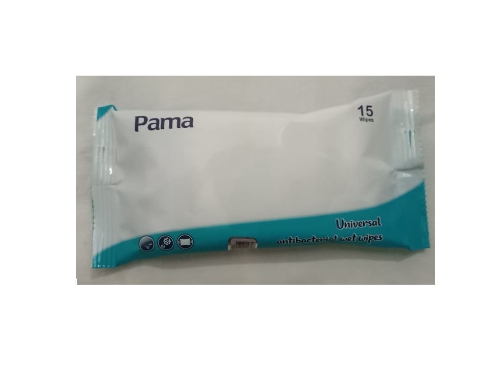 Пама СРЕДСТВА ПО УХОДУ Пама влажные салфетки antibacterial (белый) 15шт