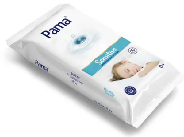 Пама FOR KIDS Pama baby sensitive wet wipes 0+ months 60pcs