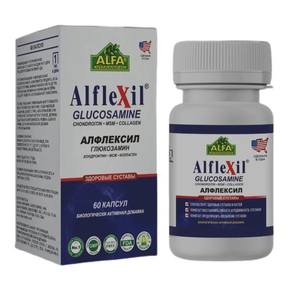 Алфлексил MEDICINES Alflexil glucosamine capsules x 30