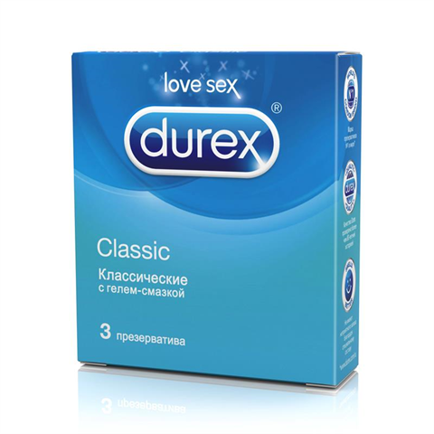 Дюрекс MEDICAL SUPPLIES Condoms Durex Classic x 3