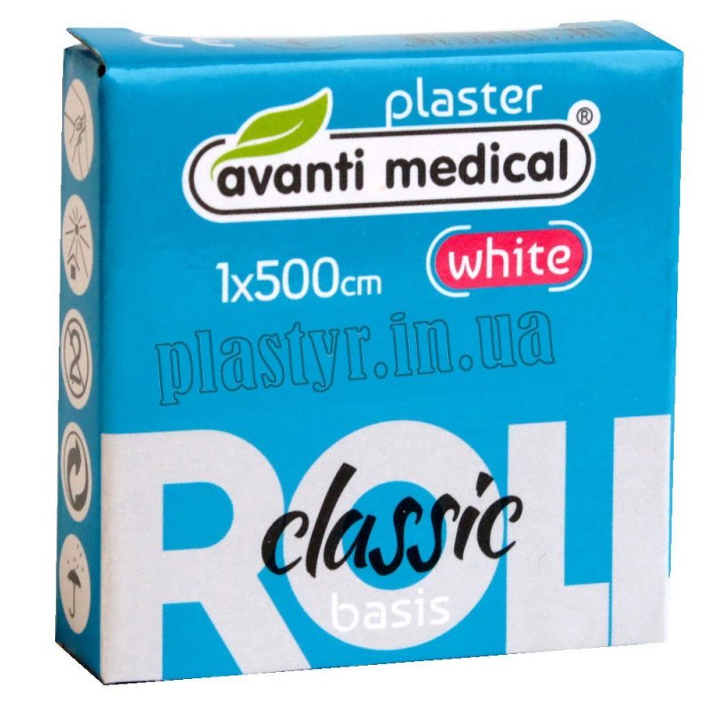 Лейкопластырь MEDICAL SUPPLIES Adhesive plaster 1cm x 500cm classic textile Avanti Medical