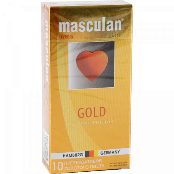 Маскулан MEDICAL SUPPLIES Masculan Condom Gold N10