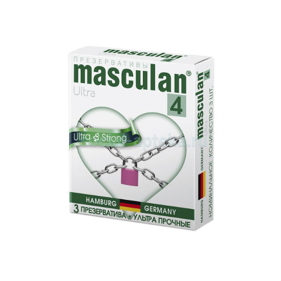 Маскулан MEDICAL SUPPLIES Masculan Condom Ultra-4 Ultra & Strong N3