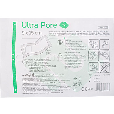 Повязка MEDICAL SUPPLIES Sterile self-adhesive bandage ULTRA PORE 6cm*15cm x1