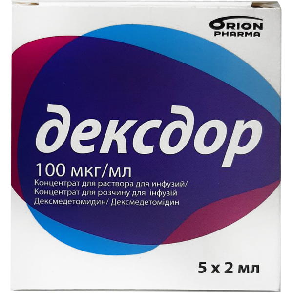 ДЕКСДОР MEDICINES DEXDOR concentrate for solution for infusion 100 mcg/ml. ampoules 2 ml N5