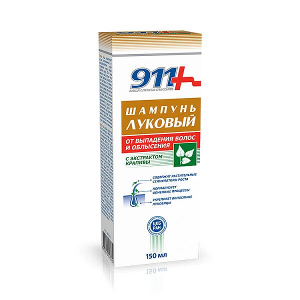 911 CARE PRODUCTS 911 anti-hairloss onion shampoo with nettle extract 150ml