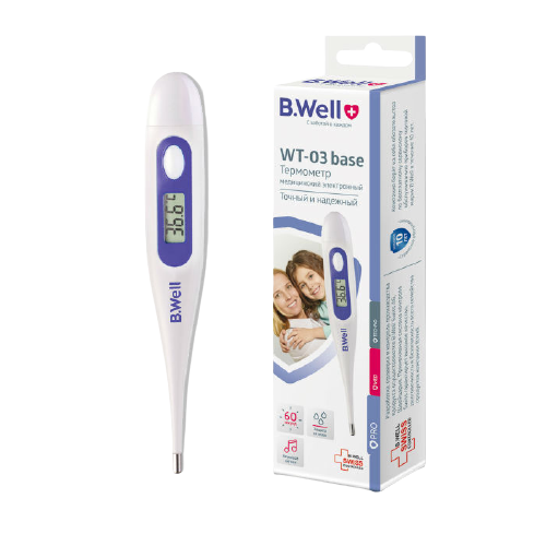 Термометр MEDICAL SUPPLIES Thermometer electronic WT-03 base, family