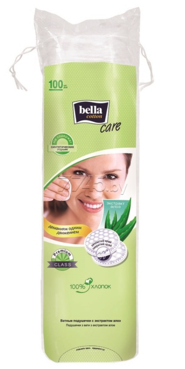 Белла CARE PRODUCTS Bella cotton pads aloe extract N100