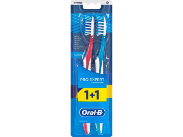 Орал CARE PRODUCTS Oral B Toothbrush Pro-Expert 1+1 40 medium