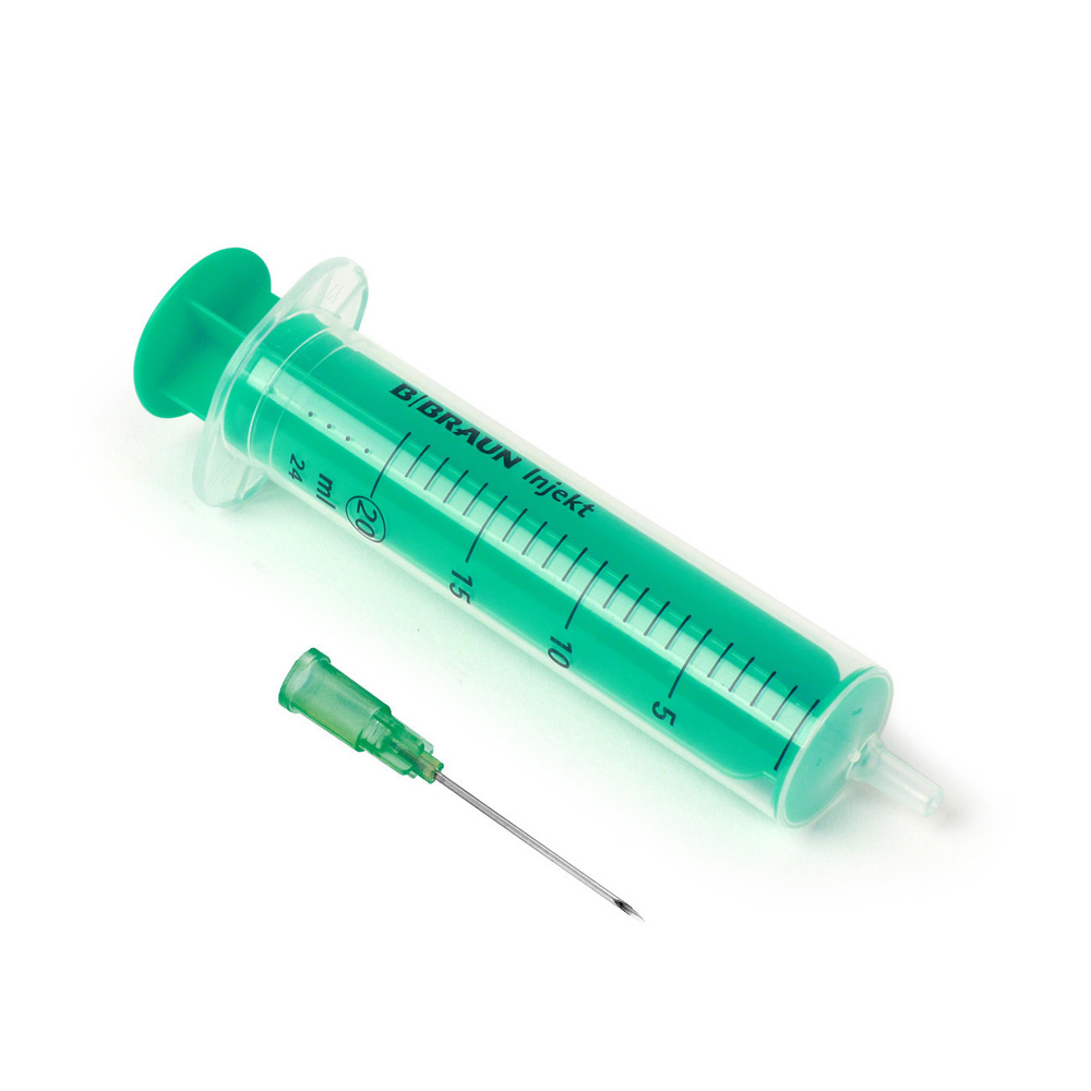 Шприц MEDICAL SUPPLIES Syringe 20ml with needle 21G x 40mm