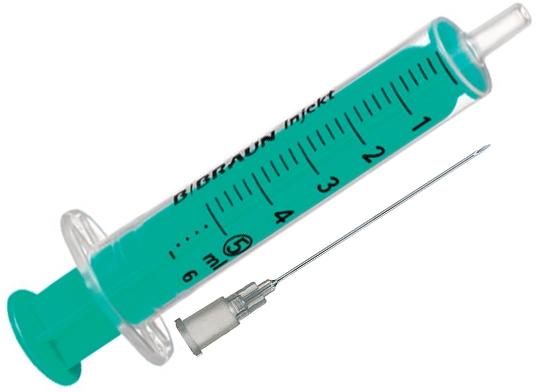 Шприц MEDICAL SUPPLIES Syringe 5ml with needle 22G x 40mm