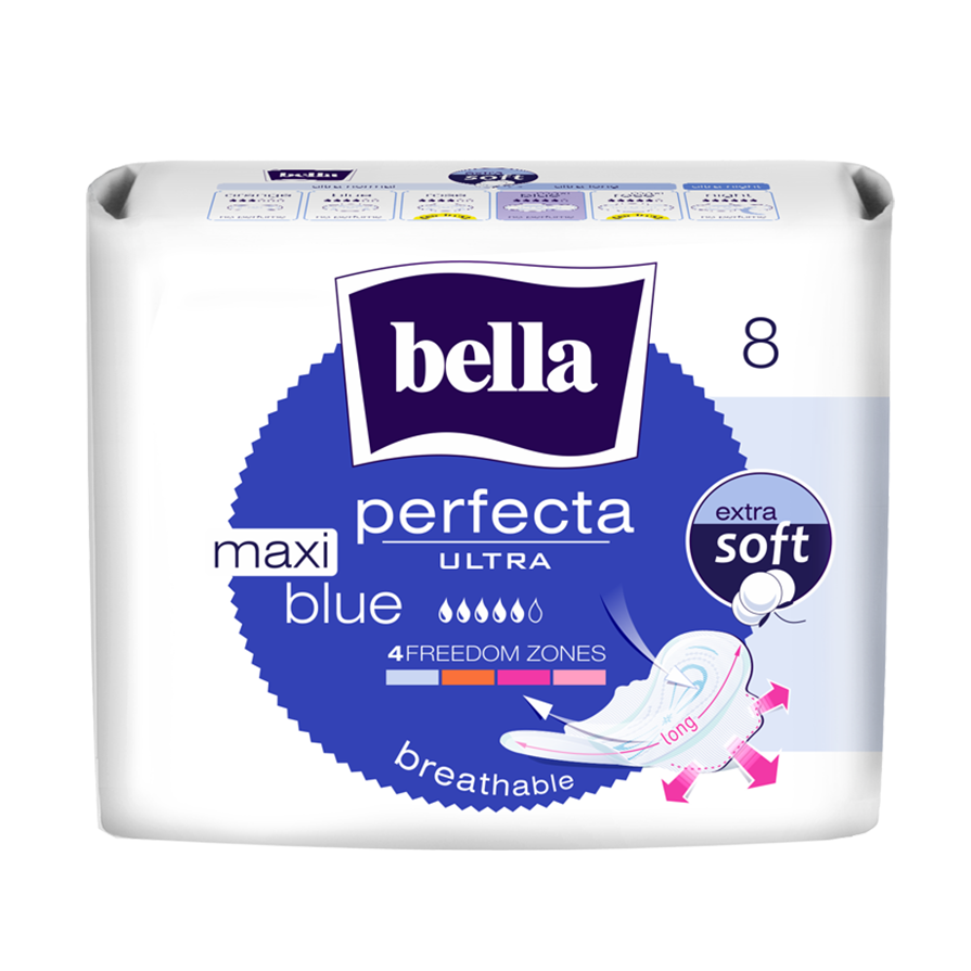 Белла CARE PRODUCTS Bella Perfecta ultra Blue maxi sanitary pads N8