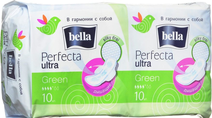 Белла CARE PRODUCTS Bella Perfecta ultra Green sanitary pads N10 x 2