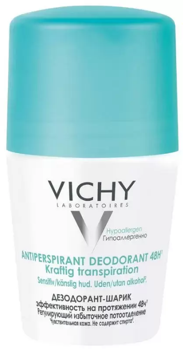 Виши CARE PRODUCTS Vichy antiperspirant deodorant ball regulating 48h, 50ml