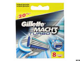 Жиллетт CARE PRODUCTS Spare gilet tips mach 3 turbo 8pcs