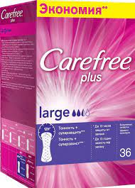 Кейфри CARE PRODUCTS Carefree daily large plus pads 36pcs