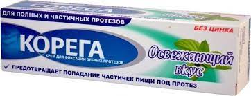 Корега MEDICAL SUPPLIES Korega cream for fixing dentures, refreshing taste 40g