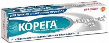 Корега МЕДИЦИНСКИЕ ПРИНАДЛЕЖНОСТИ Корега фиксирующий крем для протезов безвкусный 40г