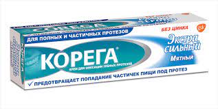 Корега МЕДИЦИНСКИЕ ПРИНАДЛЕЖНОСТИ Корега Экстра Сила фиксирующий крем для протезов 40г