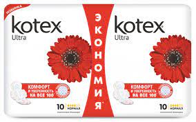 Котекс CARE PRODUCTS Kotex pads Ultra thin normal dry duo 20pcs