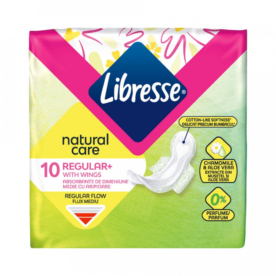 Либресс CARE PRODUCTS Libresse Natural Ultra Normal (9870), 10 pieces