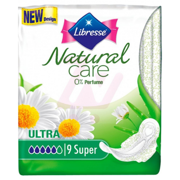 Либресс CARE PRODUCTS Libresse Natural Ultra super 9874, 9 pieces