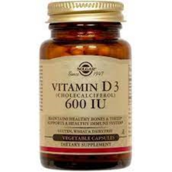 Витамин ԴԵՂՈՐԱՅՔ Վիտամին D3 600 ՄԵ դեղապատիճներ x 120 Սոլգար