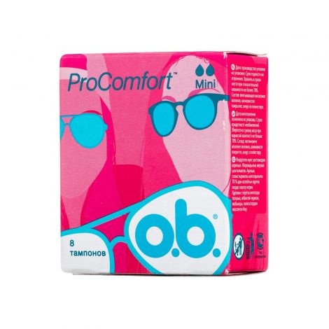 О.Би. CARE PRODUCTS O.b. hygiene tampons Procomfort mini N8