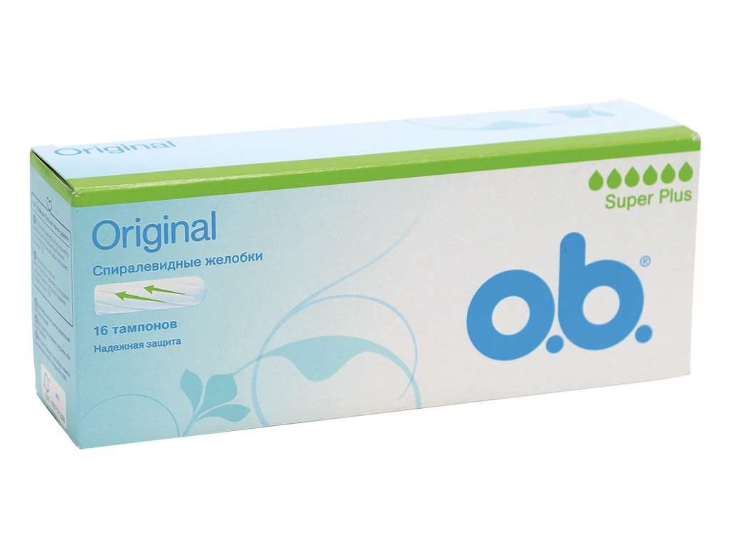 О.Би. CARE PRODUCTS O.b. hygiene tampons Original super plus N16