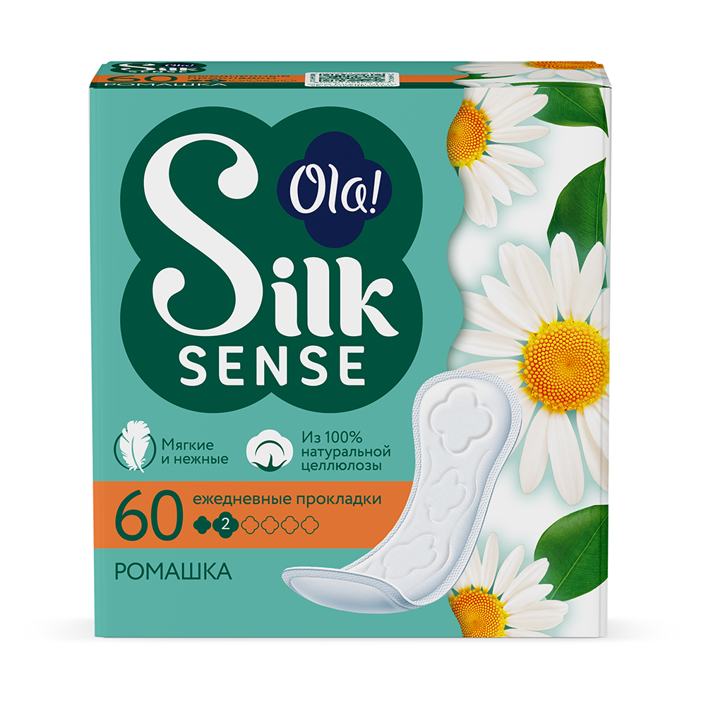 Ола CARE PRODUCTS Ola Silk Sense daily panty liners thin sunny chamomile 60pcs