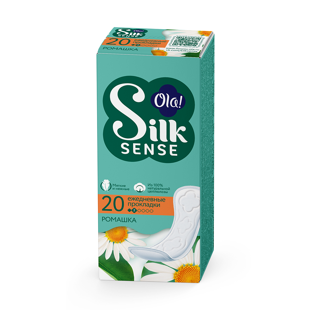 Ола CARE PRODUCTS Ола silk sense ежедневные прокладки ромашка 20шт 0206